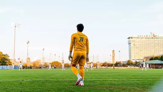 31 Renan Salum
Marquette Men's Soccer host Carroll for senior night at Valley Fields on October 6th, 2026. The Golden Eagles came away witha 7-2 Win.