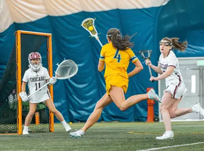 Marquette Women's Lacrosse plays an exhibition match against U Chicago at Valley Fields in Milwaukee, WI on January 31, 2026.