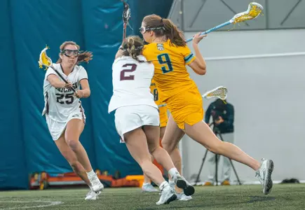 Marquette Women's Lacrosse plays an exhibition match against U Chicago at Valley Fields in Milwaukee, WI on January 31, 2026.