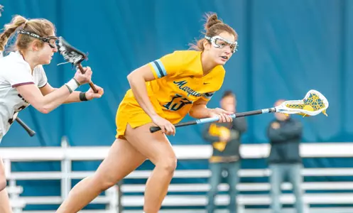 Marquette Women's Lacrosse plays an exhibition match against U Chicago at Valley Fields in Milwaukee, WI on January 31, 2026.