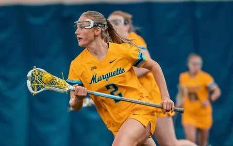 Marquette Women's Lacrosse plays an exhibition match against U Chicago at Valley Fields in Milwaukee, WI on January 31, 2026.