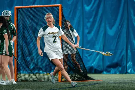 Marquette Women's Lacrosse defeats Eastern Michigan 20-9 at Valley Fields in Milwaukee, WI on February 6th, 2026.