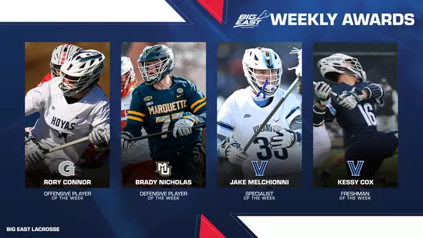 MLAX BIG EAST Weekly Awards 3.7.26