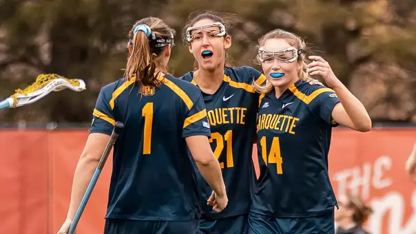 Marquette University women's lacrosse takes on #19 Denver at Peter Barton Lacrosse Stadium in Denver, Colorado on April 1, 2026. Photo by Matthew Haufe/Marquette Athletics.