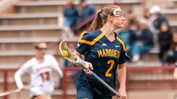 Marquette University women's lacrosse takes on #19 Denver at Peter Barton Lacrosse Stadium in Denver, Colorado on April 1, 2026. Photo by Matthew Haufe/Marquette Athletics.
