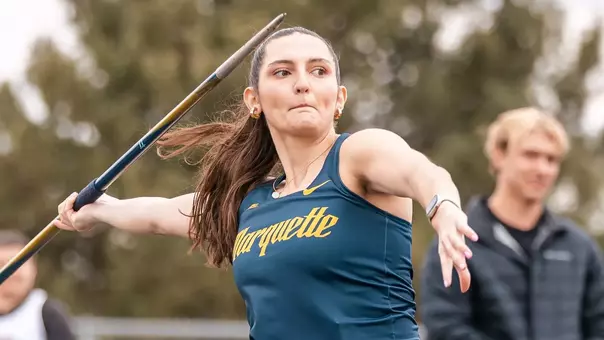 Marquette University Track and Field competes in the 2026 Marquette Invitational on Friday and Saturday, April 10-11, at the Melvin "Bus" Shimek Track and Field Complex in Milwaukee, WI. Photo by Matthew Haufe/Marquette Athletics.