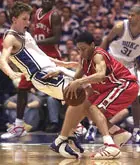 Anthony Grundy and the men's basketball team begin practice.