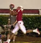 Koren Robinsin caught the game winner against Tech last season.