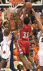 Josh Powell (33) and the Wolfpack host Duke on Sunday night.