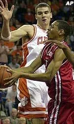 North Carolina State's Anthony Grundy drives for the basket during the second half.