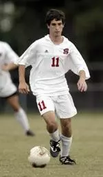 Freshman Federico Peria assisted on both NC State goals in Wednesday's win over VMI.