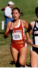 Josianne Lauber finished sixth overall for the Wolfpack Women at the district meet on Saturday.