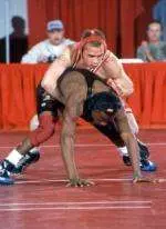 NC State's George Cintron improved to 9-6 on the season with an 8-3 decision over Navy's Sam Gray.