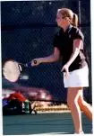Kristen Nicholls picked up her third consecutive win Saturday by defeating Clemson's Anna Dolinska 7-5, 6-3.