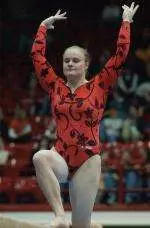 Senior Kelli Brown scored a 9.925 on bars and a 9.9 on floor at the EAGL Championships.