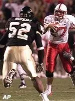 Philip Rivers avoids a sack in last year's game against Wake Forest.