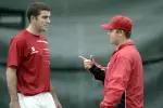 Coach Choboy, right, leads the Wolfpack and junior Jon Davis into the ACC Men's Tennis Indoor Championships.??