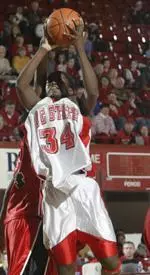 Junior Alvine Mendeng and the Wolfpack women host Clemson on Monday.