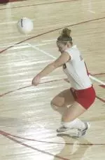 Senior libero Caroline Frede and the rest of the NC State volleyball team are hoping to defeat rival North Carolina Friday night.