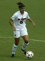 Sophomore Lindsey DeLorenze scored the first of six goals for NC State in the seventh minute.