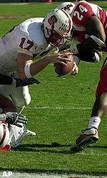 Philip Rivers scores in last year's game against Maryland.