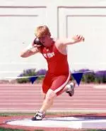 Senior Randy Cass won the weight throw and finished second in the shot put at the Patroit Games.