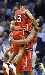 The Wolfpack hopes to be celebrating an NCAA win over Cal on Thursday.