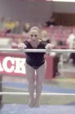 Junior Leah Sabo was named co-EAGL Gymnast of the Week after her performance in the Wolfpack Invite.