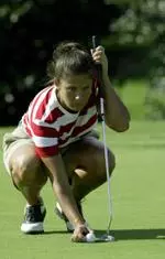 Briana Vega was the Pack's low scorer on the day, firing a round of even par 71.
