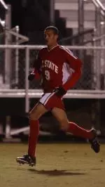 Sophomore Bryant Salter finished with one goal Sunday afternoon in the Wolfpack's Red/White scrimmage.