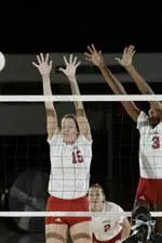 Melanie Rowe had seven kills and six digs for NC State on Friday, but it was not enough as the Wolfpack fell to 25th-ranked Wisconsin in three games.