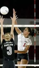 Freshman outside hitter Julia Reis had a career day against Troy State, finishing with 24 kills.