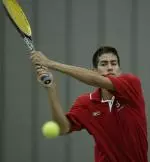 Freshman Ryan Johnson won his first collegiate match at the UVa Fall Invitational.
