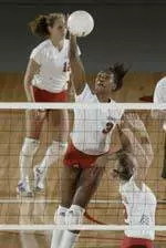 Junior middle blocker Maya Mapp came up big against North Carolina A&T, finishing with 11 kills for the Wolfpack.