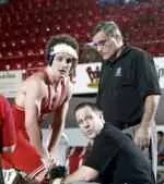 NC State's Scott Garren pinned Maryland's Luke Stauffer in the Wolfpack's 32-3 wrestling victory over Maryland.