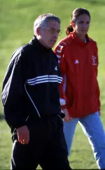 Coach Rollie Geiger and associate head coach Laurie Henes
