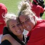 Shaina Ervin (right) talks about a day in the life of her twin sister, Miranda (left).