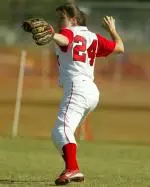 Catcher and outfielder Caroline Blount.