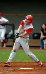 NC State's Matt Camp had three hits Friday, but the Wolfpack fell to Virginia 9-2 at Doak Field.