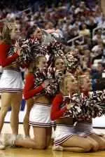 The NC State cheerleading squad captured second place at the 2004 NCA Collegiate National Competition.
