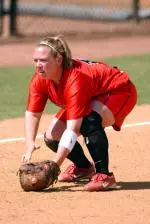 Freshman third baseman Jennifer Chamberlin recorded the program's first triple.