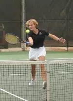 Danielle Stadelmann won at No. 6 singles against Greensboro.