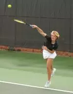 Danielle Stadelmann will serve as one of four senior members on the women's tennis team next season.