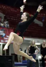 Sophomore Amanda Jones brought home two top-five finishes at No. 14 Denver, including a second place showing on bars.