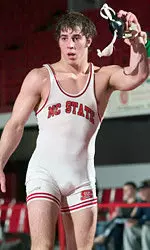 NC State freshman157-pounder Kody Hamrah pinned North Carolina's Nick Royer on Friday to help lead the Wolfpack to a 21-17 victory over the Tar Heels.