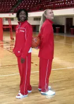 Senior co-captains Billie McDowell and Rachel Stockdale