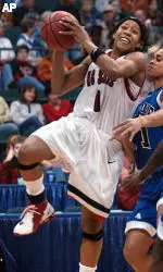 Sophomore Khadijah Whittington had 20 points, 11 rebounds to lead NC State over EA Sports.