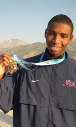 Cullen Jones set a World University Games record in the 50-meter freestyle in August.