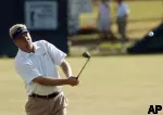 Carl Pettersson, of Sweden, chips on the 18th hole during the second round of the Southern Farm Bureau Classic, Saturday, Nov. 5, 2005, in Madison, Miss. (AP Photo/The Clarion-Ledger, Greg Jenson)