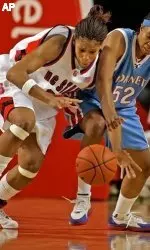NC State's Khadijah Whittington and the Wolfpack held off Delaware State in the second half to win.
